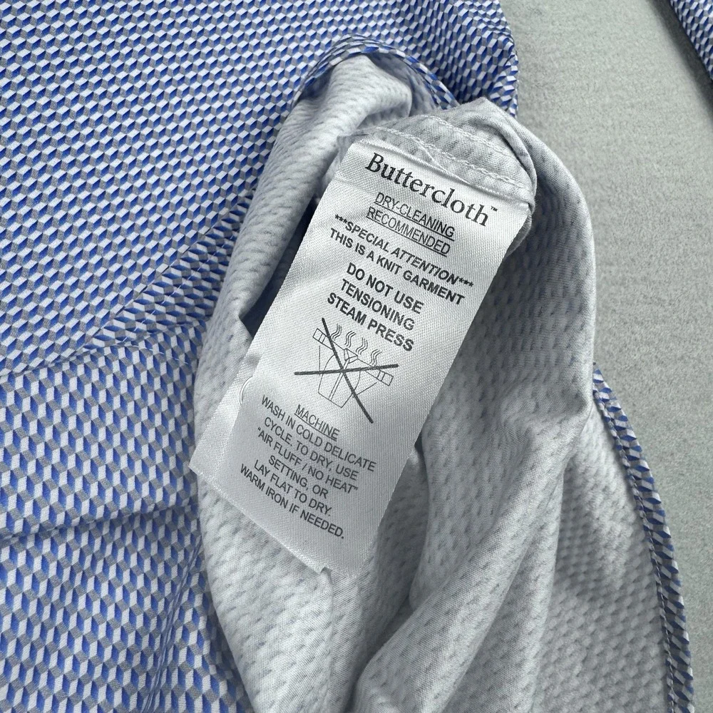 Lot of‎ 2 Buttercloth Long Sleeve Button Shirt 3X AOP Geometric Wick Flip Cuff